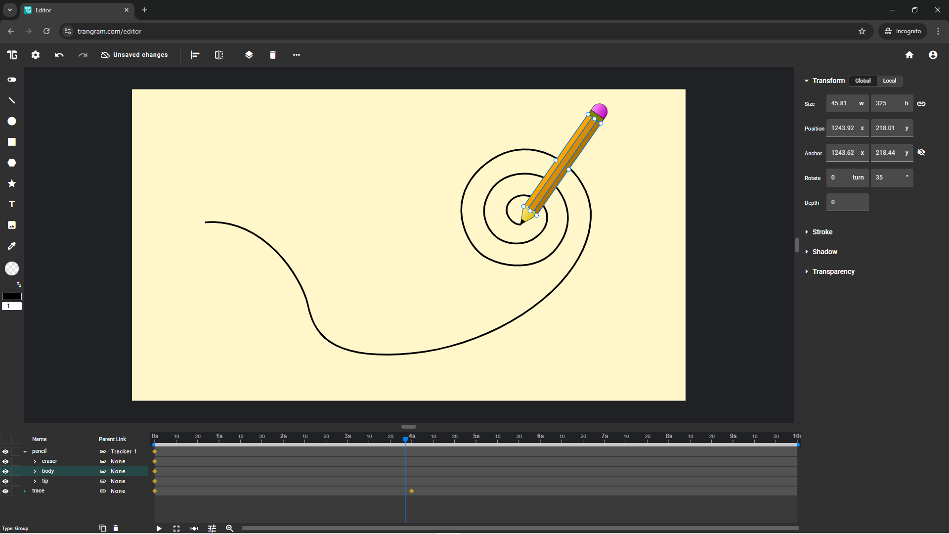 The second (current) version of Trangram